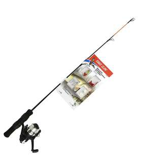 Eagle Claw 047708754859 28 Spinning Rod Walleye Ice Fishing Kit Combo Nwt