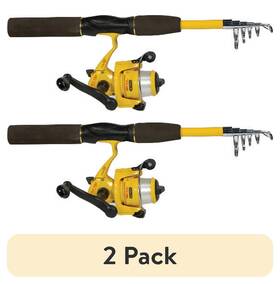 Pk56tsw Eagle Claw 2 Pack Pack-it Telescopic 5ft6 Inch Fishing Rod/reel Combo