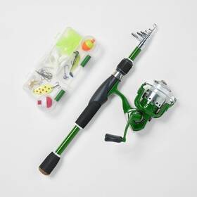 Embark 88946153 Adult Spinning Telescopic Conventional Fishing Rod And Reel Combo -