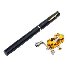 Emmragno 431239464820 Portable Pocket Telescopic 38inch Mini Pen Shape Fishing Rod And Reel Combos Pe