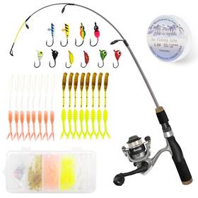 010026c Eupheng Aventik Ultralight Ice Fishing Rod And Reel Combo 26/28/30/32 Inch Medium Lig