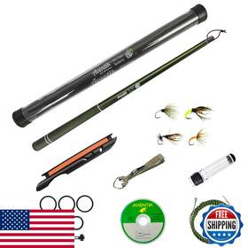 B0d3dg55mb Eupheng Aventik Freshstart Tenkara Fly Fishing Rod Combodark Green2.4m/8ft