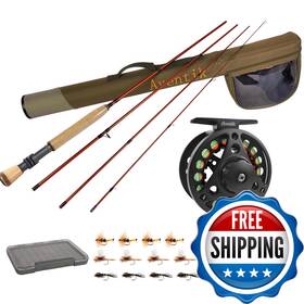 B0fnn27xl5 Eupheng Aventik Extreme Fly Fishing Combo Kit 0/1/2/3/4/5/6 Weight Starter