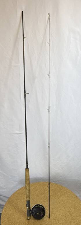 Fl702 Falcon Golden Fly Fishing Rod 7ft Aftma 5-6 And Crystal River Coachman Reel