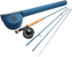 Far Bank Enterprises 313018078016 Crosswater Fly Fishing Outfit 4-piece Rod With Reel Rio Mainst