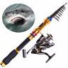 Fba Hjls2.4dk2fk Sougayilang Telescopic Saltwater Freshwater Fishing Rod And Reel Combos Travel