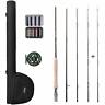Flyfull001-fba Plusinno Lightweight Ultra Portable Fly Fishing Rod And Reel Graphite