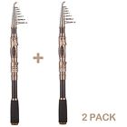 Fr004v2 Plusinno Aluminum Metal Telescopic Fishing Pole Retractable Rod Saltwater Travel
