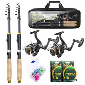 Gify 725945197898 Fishing Rod And Reel Combos 5.9ft 2pcs Carbon Fiber Telescopic Pole
