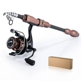 Goture 710917185737 Fishing Rod And Reel Combos-telescopic Pole Spinning Set