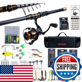 Goture B0fh6g4p68 Fishing Rod And Reel Combos1.8m-2.7m Telescopic Pole Spinning
