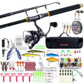 Hl-z02678 Goture Rod And Reel Combo - Telescopic Pole With Spinning Lures Set Carrier B
