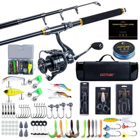 Ja-z03525-1 Goture Fishing Rod And Reel Combos-1.8m Telescopic Pole Spinning Lures