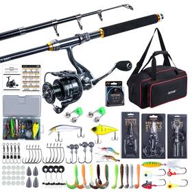 Goture Ja-z03744-2 Fishing Rod And Reel Combos 1.8m-2.7m Carbon Fiber Telescopic Pole W