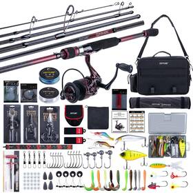 Goture Z04064 Travel Fishing Rod 6.6ft Spinning C - Superior 6 Pieces Lure