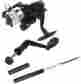 H8022b-o-mx Docooler Mini Aluminum Pocket Pen Fishing Rod Pole Reel Black 519752190377