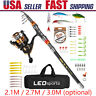 Hap5634253922572eq Leo Carbon Fiber Telescopic Fishing Rod Reel Combo With Lures