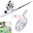Hde Mini Pocket Fishing Reel And Rod Aluminum Pole Mosquito Bug Repellent Keychain 608729398769