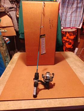 Hws-24m Hi-tech 24 Inch Medium Hardwater Classic Rod And Reel New