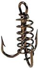 374sba-8 Hook Ctn Soft Treble 2x Spring Tackle Eagle 10 Claw Bait Bronze