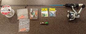 Opt-1013 Ht Enterprises Spinning Rod And Reel Combo With Accessories
