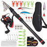 Hxa3913181788345te Blusea Telescopic Fishing Rod Reel Kit Bag With Lure Jig