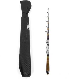 Joyzanba2c75frvz-02 Joyzan Telescopic Fishing Rod Portable Retractable Fish Pole Combo Kit Spinning