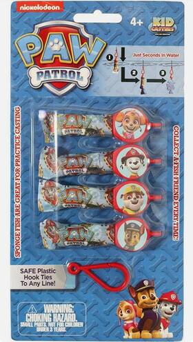 Kid Casters 850011563168 Ppbp Paw Patrol Sponge Bait Pack 4 Training Baits