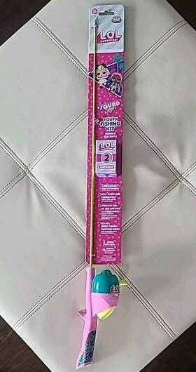Kid Casters 857664006721 L.o.l. Surprise Youth Fishing Rod Combo Kit - 29.5 Inch Free Shipping