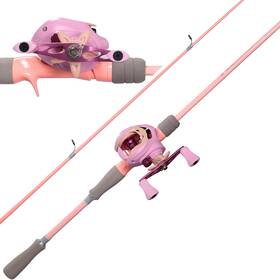 Kilitn 717459644951 Fishing Rod And Reel Combo Pink Color Baitcasting Baitcast 2-pie