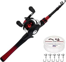 Kilitn 744110429930 Fishing Rod And Reel Combo Baitcasting Baitcast 5 Foot Durabl