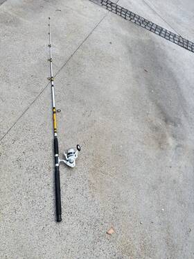 King Kat Kk7000 7000 7ft Spinning Rod And Reel Combo Pre-spooled 3bb 5.2 1