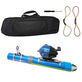 Kingkatch 795441498034 2026 Upgraded Portable Fishing Catapult Rod Tsqbslsyl Blue/white