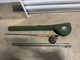 Gx904-5 Kylebooker 738170406536 Ww Grigg Graphite 4 Pc Fly Rod 9ft 5/6 Line And Travel Case With Argus Reel
