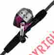 Ladysc56m6 Shakespeare Ladyfish 2-pc Spincast Combo 5 6 Medium Fishing 043388343369