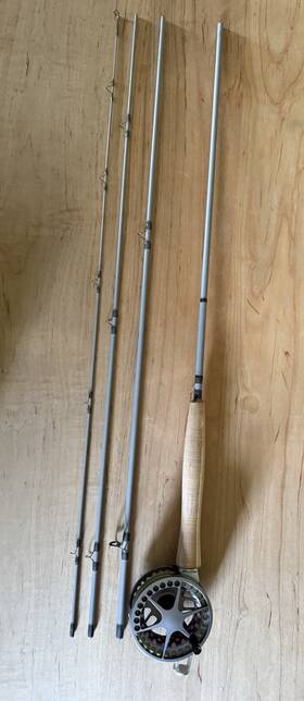 Lq5wtoutfit-noline Lamson Center Axis 4 Pc 5 Wt Fly Rod And Reel Litespeed Orvis Superfine