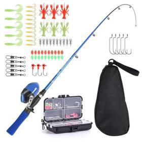 Ohs1431186404403yi Leo Fishing 67pcs Professional Tackle Set With Storage Bag Z9p8