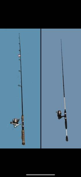 Bds60m Lews Lot Of 2 Spinning Fishing Rod And Reels