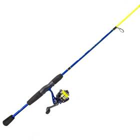 Mcsp75a Lews Mr. Crappie Graphite Spinning Rod And Reel Combo Blue Yellow Black