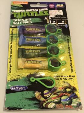 Lil Anglers 853685004203 Teenage Mutant Ninja Turtles- Training Bait Pack -from 2015 -read