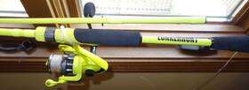 Sauxcom02 Lunkerhunt Fishing Rod And Reel Combo 7 Feet Spinning Right Left