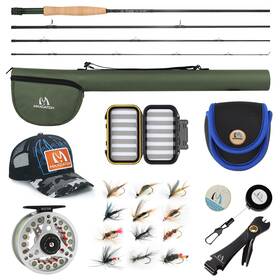 M Maximumcatch 749390253565 Maxcatch Extreme 8ft4ftft 8ft6ftft 9ft 7wt 9 Inch 4pc Rod 7/8 Reel