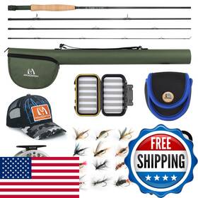 M Maximumcatch B01mxzveb1 Maxcatch Extreme Fly Fishing Combo Kit 3/5/6/8 Weight Starter