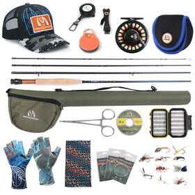 M Maximumcatch B09bql7s1r Maxcatch Amigo Fly Fishing Rod And Reel Combo 9ft 4-piece