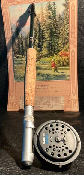 Ex8063 Martin Concealed 8 Telescoping Fly Fishing Rod With 65 Reel