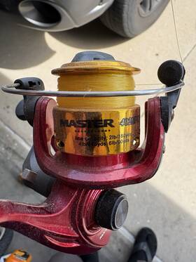402mr Master Spinning Reel Fishing Rod And Combo Red Gold Eva Handle
