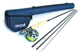 Mo4c-p-sf8 Maxxon Stone Fly V Rod Reel Line And Case Combo #7/8 9foot 8wt 4 Pc
