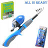 N-a Kids Fishing Pole Blue And Reel Combo Kit 0670046054376