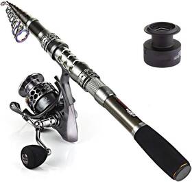 3.0hbsxy4000 Nobrand Telescopic Fishing Rod Reel Combo With Carbon Fiber Pole