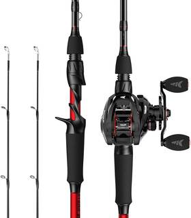 Kcocstrl-73mhmh2rbk Nobrand Twin Tip Rod And Reel Combo Spin/cast Im6 Graphite Backup
